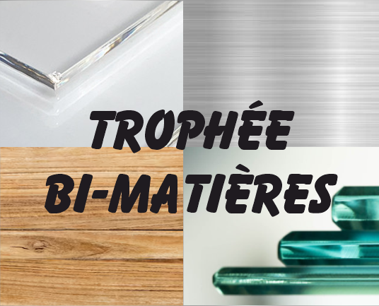 Trophée bi matières